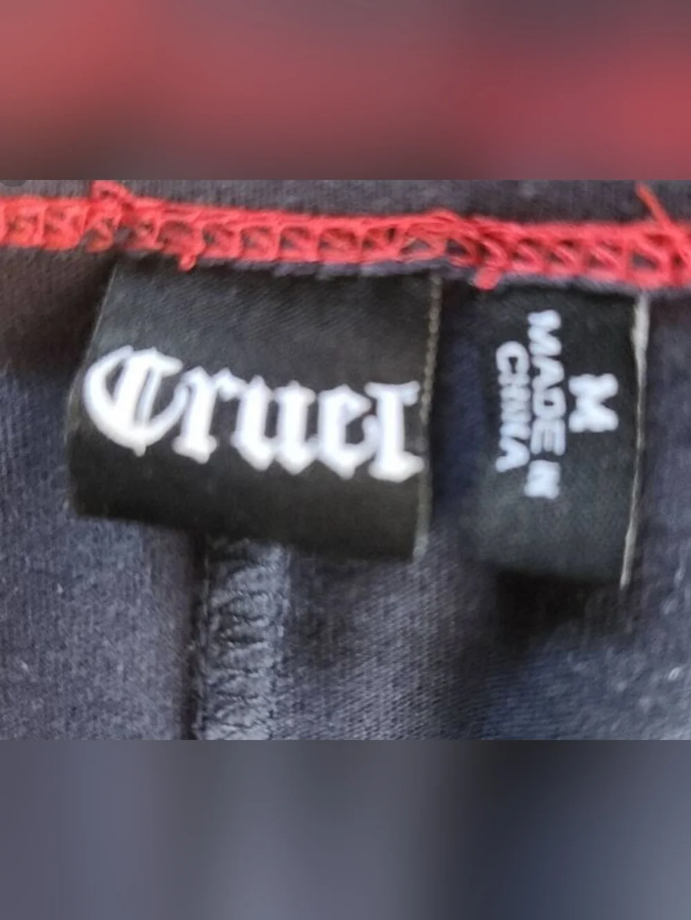 Cruel Women’s Navy short sleeved Fringed Western Inspired V-Neck Knit Top - Picture 7 of 8